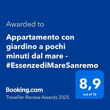 Apartment Con Giardino A Pochi Minuti Dal Mare - #essenzedimaresanremo Sanremo
